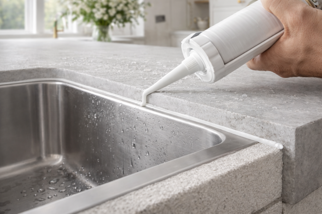 evier plaque joints les points sensibles qui font la duree de vie