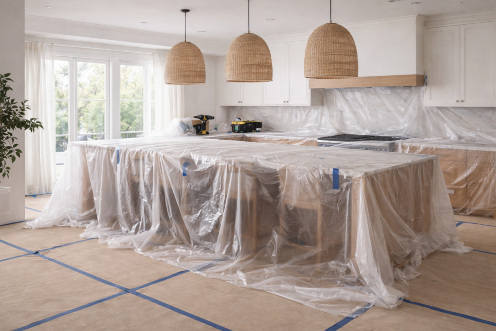 immobilisation complete de la cuisine